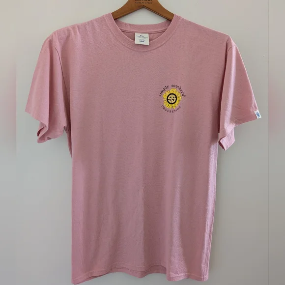 NEW Simply Southern Dog Kisses Heal Everything T Shirt Women's L Dusty Rose Pink - Picture 4 of 12